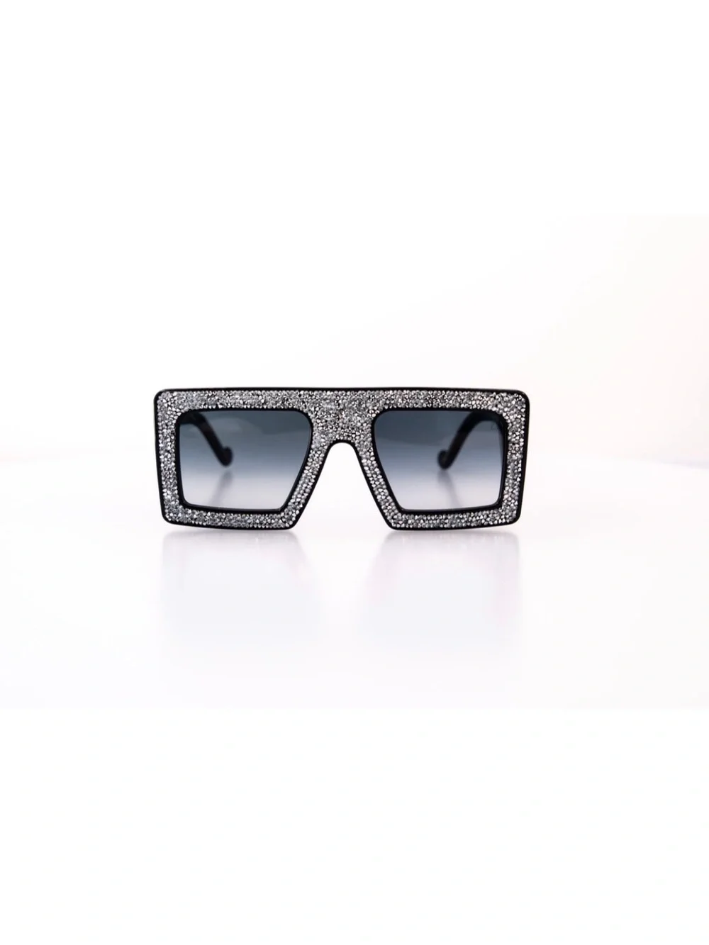New Anna Karin Karlsson Mother Beep Ice Crystal Black Sunglasses Authentic